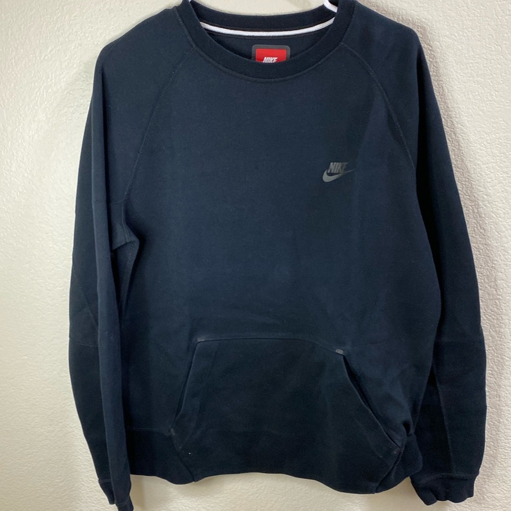 Nike Black Crew Neck Sweatshirt With‎ Pockets
